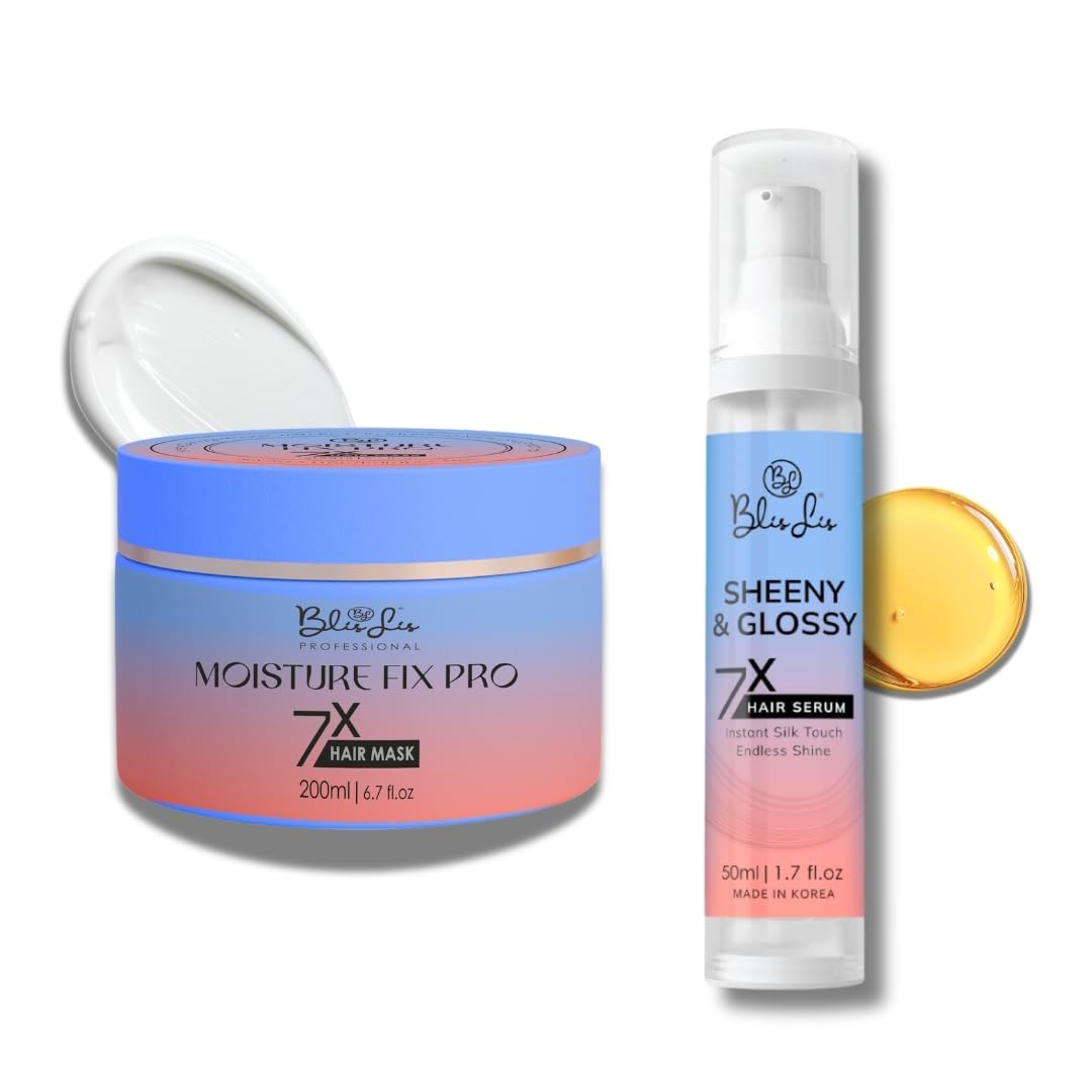 Professional Daily Care Ultra Floral Hair Serum with Moroccan Argan & Marula Seed Oil + Hair Mask Combo | Anti-Frizz, Smooth & Shiny Hair | Heat Protection | Deep Repair for Dry, Damaged & Chemically Treated Hair | Unisex-image-48