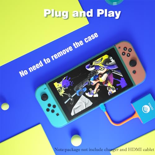 Purbhe Switch Dock For Nintendo Switch,Portable Switch Docking Station Compatible With Nintendo Switch And Switch Oled,Switch Hdmi Adapter 4K/60Hz Switch Tv Dock Small And Fashion Switch Travel Dock thumb #4