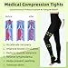Compression Pantyhose for Women & Men 2 Pairs Open Toe 15-20mmHg Medical Graduated Compression Stockings Waist High Support Tights Opaque Leggings for Varicose Veins Edema Flight,Black XL