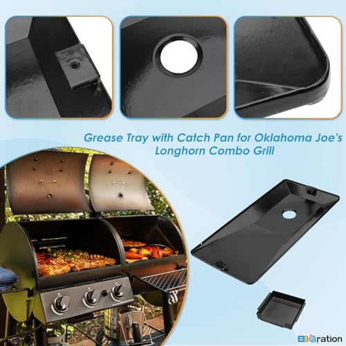 Image of Grease Tray w /Catch Cup for Oklahoma Joe's Longhorn Combo Charcoal Smoker