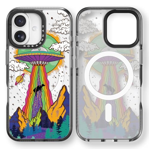 Coque Magsafe antichoc 2m pour iPhone 17 motif OVNI amusant durable