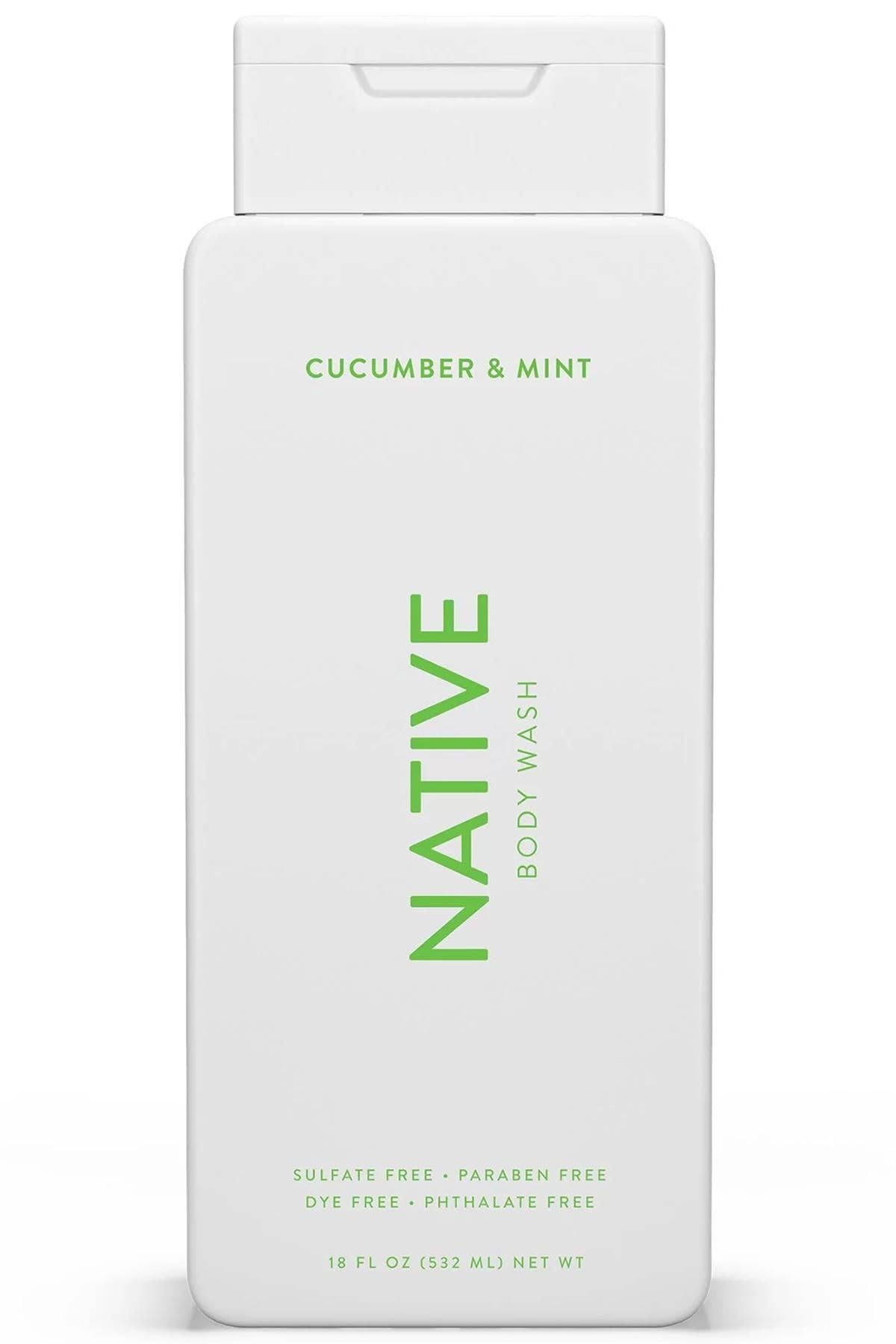 Native Body Wash Cucumber & Mint - 18 fl oz, Pack of 2