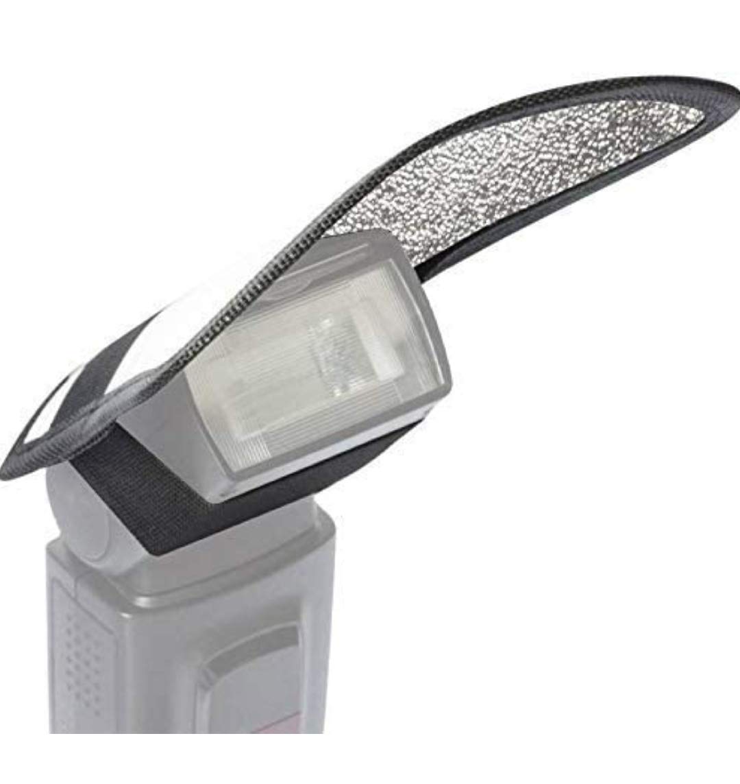 MVPRO Mini Flash Diffuser Reflector for Camera Flash Bounce Card (Silver/White)-picture-23
