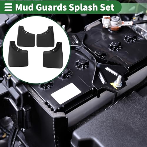 Image of Motoforti Mud Flaps Splash Guards Mud Guards for Chevrolet for GMC C /K Pickup 1988-1998 W /Mount Accessories
