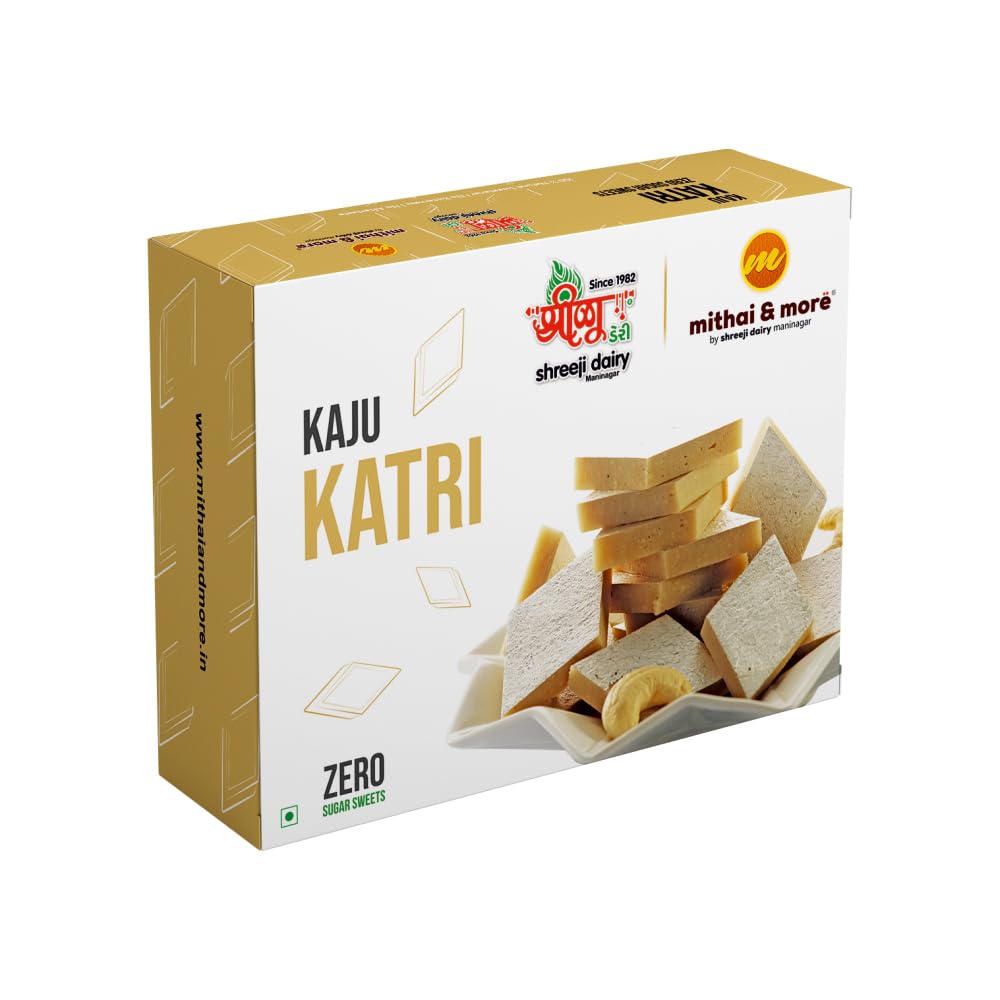 Mithai & More Sugarfree Kaju Katri Cashew Sweet Barfi 500 Gm (B09W9N6H5Q) Amazon Price History, Amazon Price Tracker