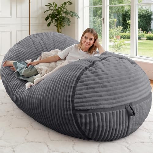 Image of 5FT Bean Bag Chair 5'Giant Bean Bag Chairs with Adults, Large Beanbag Chair