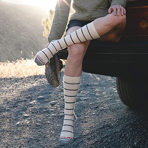 CloudLine - Merino Wool UL Graduated Compression Socks - Merino Wool, Seamless Toe, Thin, Moisture Wicking, Anti-Blister3