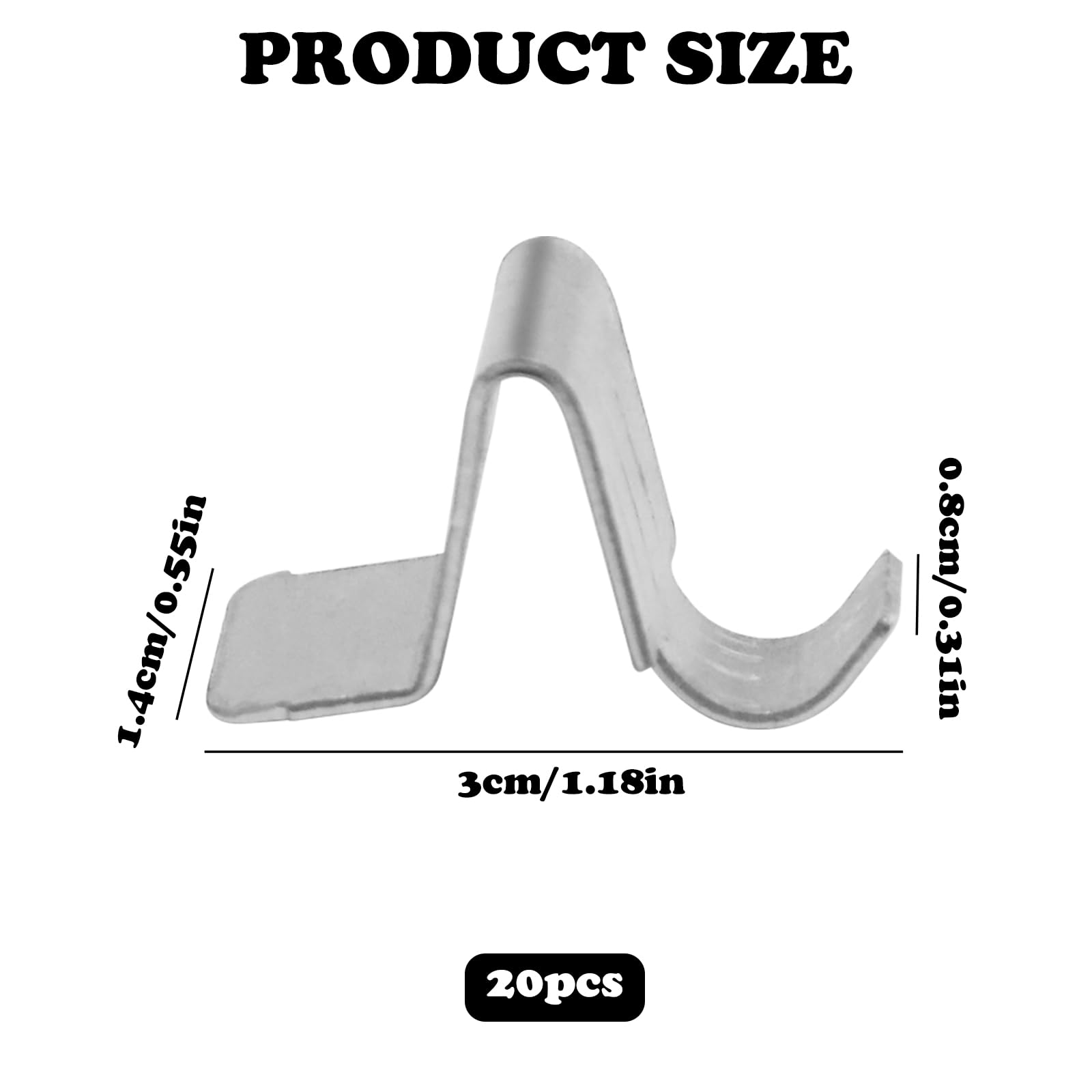 Heavy Duty Shelf Clips - 20 Pack -5