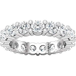 5 Carat (ctw) 10K White Gold Round ...