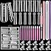 Dual Nail Forms Set,TsMADDTs Clear Acrylic Coffin Nail Forms Set with 120pcs Gel Nail Molds 10pcs Clear Nail Tips Clips,Nail Gel Brush Pen Nail Files Buffer Cuticle Pushers,Nail Extension Forms Set