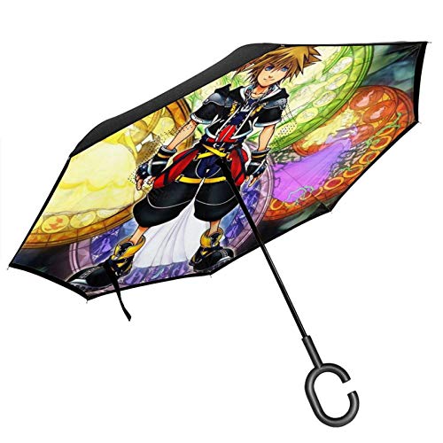 キングダム ハーツ (2) 紳士長傘 逆さ傘 手離れc型手元 高強度グラスファイバー8本骨 撥水加工 遮光 遮熱 紫外線対策 晴雨兼用 耐強風 ポータブル耐久性 自動開き 長傘 キングダム ハーツ (2) 紳士長傘 逆さ傘 手離れc型手元 高強度グラスファイバー8本骨 撥水加工 遮光 遮熱 紫外線対策 晴雨兼用 耐強風 ポータブル耐久性 自動開き 長傘