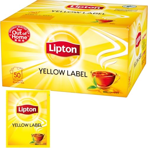 【公式】リプトン イエローラベル ティーバッグ 1杯用 | お茶 個包装 まとめ買い 大容量 ティータイム おうちカフェ オフィス 来客用 カフェ 業務用 定番の商品画像（Amazon）