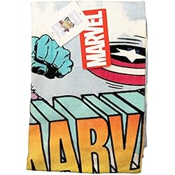 Funda Nordica Primark Disney Primark Home - Toalla Playa Marvel Spiderman Hulk Ironman Capitan America para niño y niña - 100% Algodon - Tamaño 140 x 70 cm. Colores: Verde, Rojo, Azul y Blanco - Toalla Playa