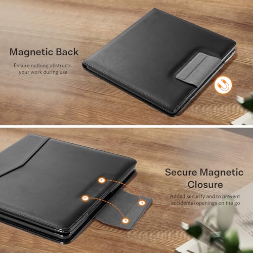 Image of CoBak Premium PU Leather Case for Kindle Scribe 10.2 inch, TouchPad D10, Boox Note Air 3, Folio Cover with Pen Holder, Auto Sleep /Wake, Card Slots & File Folders for Business, Not for Remarkable