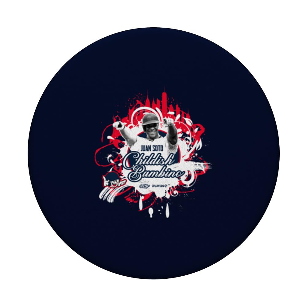 Juan Soto New York Baseball Sket One x MLB Players PopSockets Swappable PopGrip, Black - Image 3