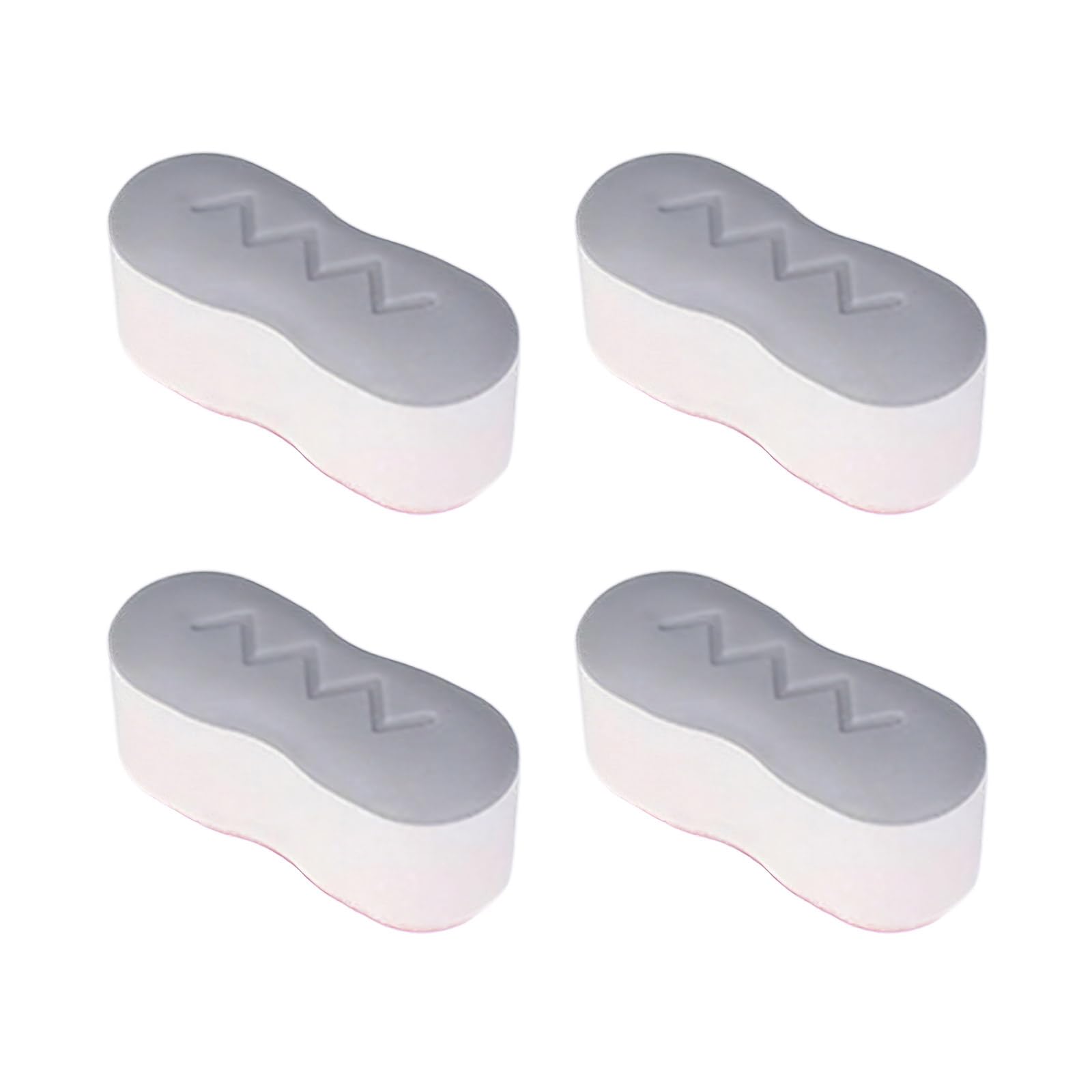 FackLOxc Of 4 Bathroom Toilet Seat Boosters Pad Antislip Lid Bumper Easy Installtaion Selfadhesive for Home Use Seat Stabilizers