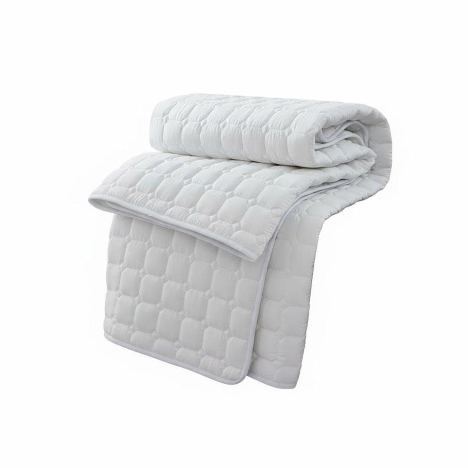 CALANDIS Quilted Mattress Protector Breathable Quilted Mattress Pad Skin Friendly Padded Bed Topper for Hotel, Guesthouse, Dorm Room 120x200cm 500G Thick | Mattress Pads & Feather Beds | Bedding-image-37