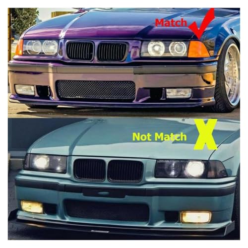 Rejilla delantera para E36 negra mate para concentraciones tuning 4