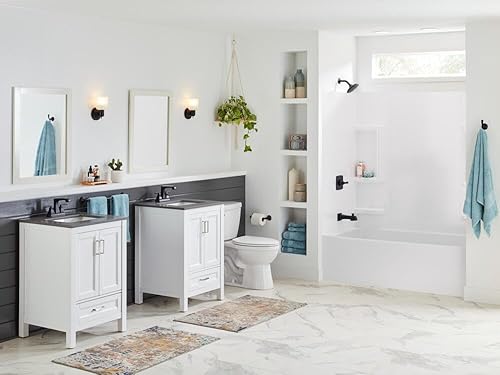 Miniatura 8 de DELTA 2564-BLMPU-DST Ashlyn - Grifo de baño, negro mate