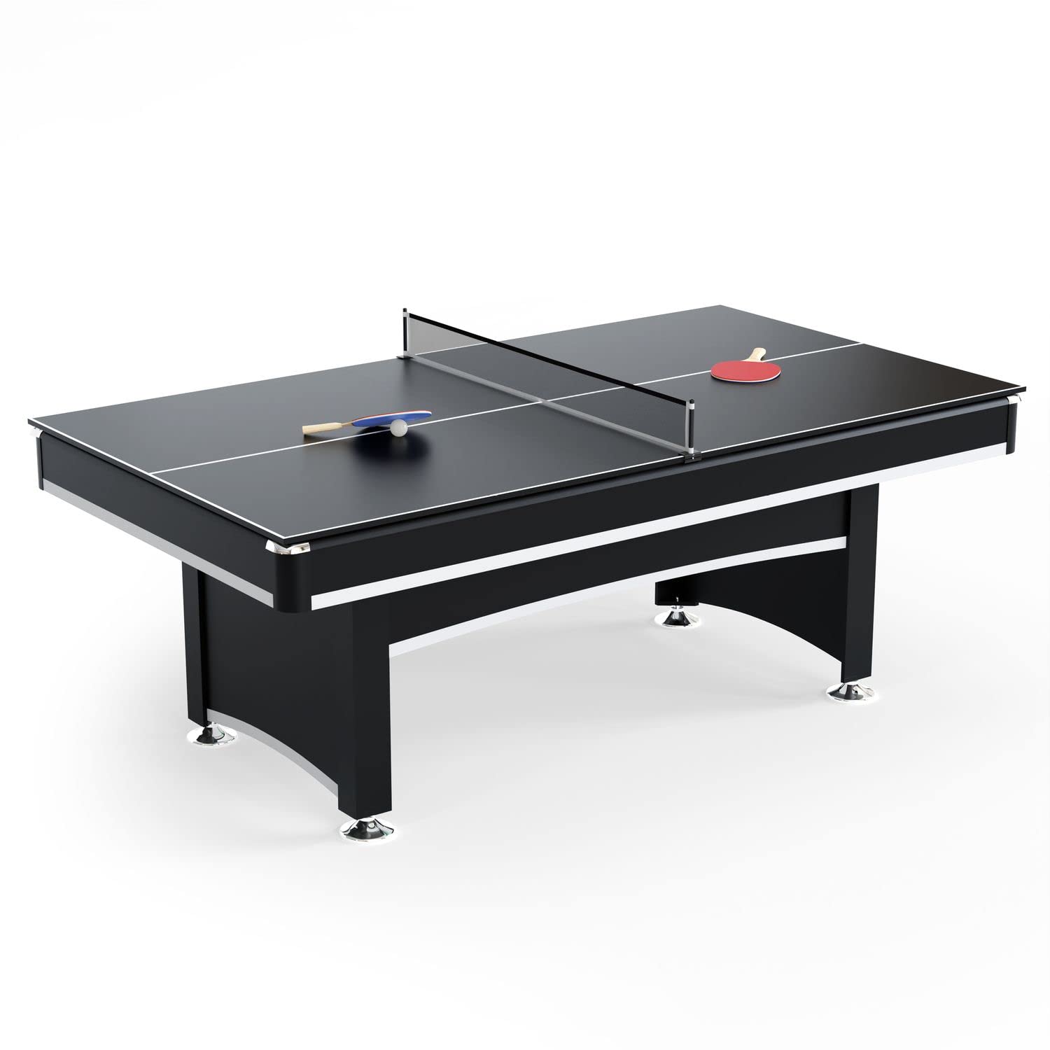 Table Multi Jeux 3 en 1 Apollon Billard, Ping-Pong, Plateau Dînatoire - avec Accessoires