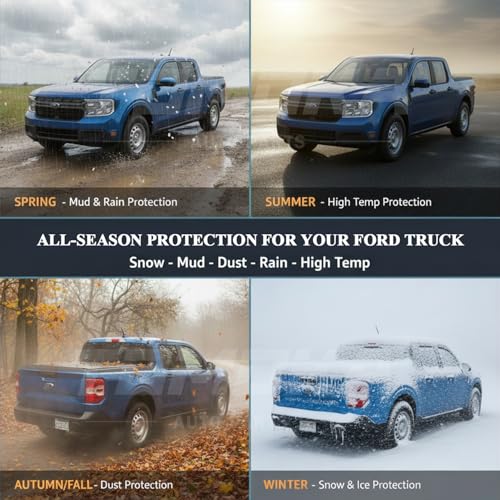Image of TOMOKA Low-Profile Truck Bed tonneau Cover fits 2019-2023 Ford Ranger 6 feet Bed