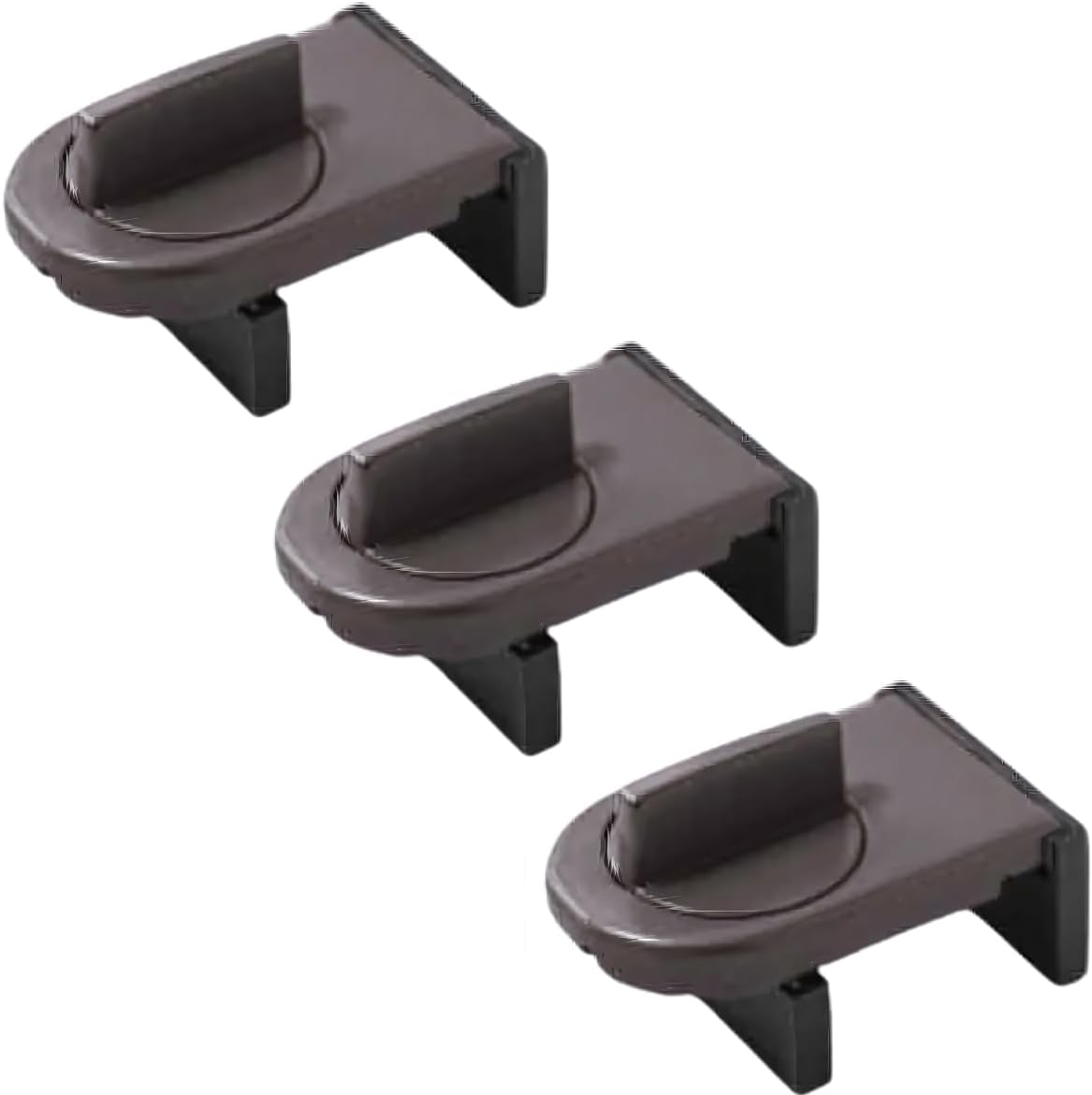 Global Japan Window Security Lock, Brown, Set of 3