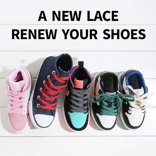 Image of VSUDO Flat Sneaker Shoe Lace, Flat Shoe String for Sneaker, Athletic Shoelace