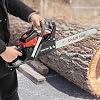 58cc 18in Gasoline Chainsaw, 2.2KW, Black/Red, 11000RPM, with Auto-Oiler and Safety Features for Tree Trimming and Yard Work