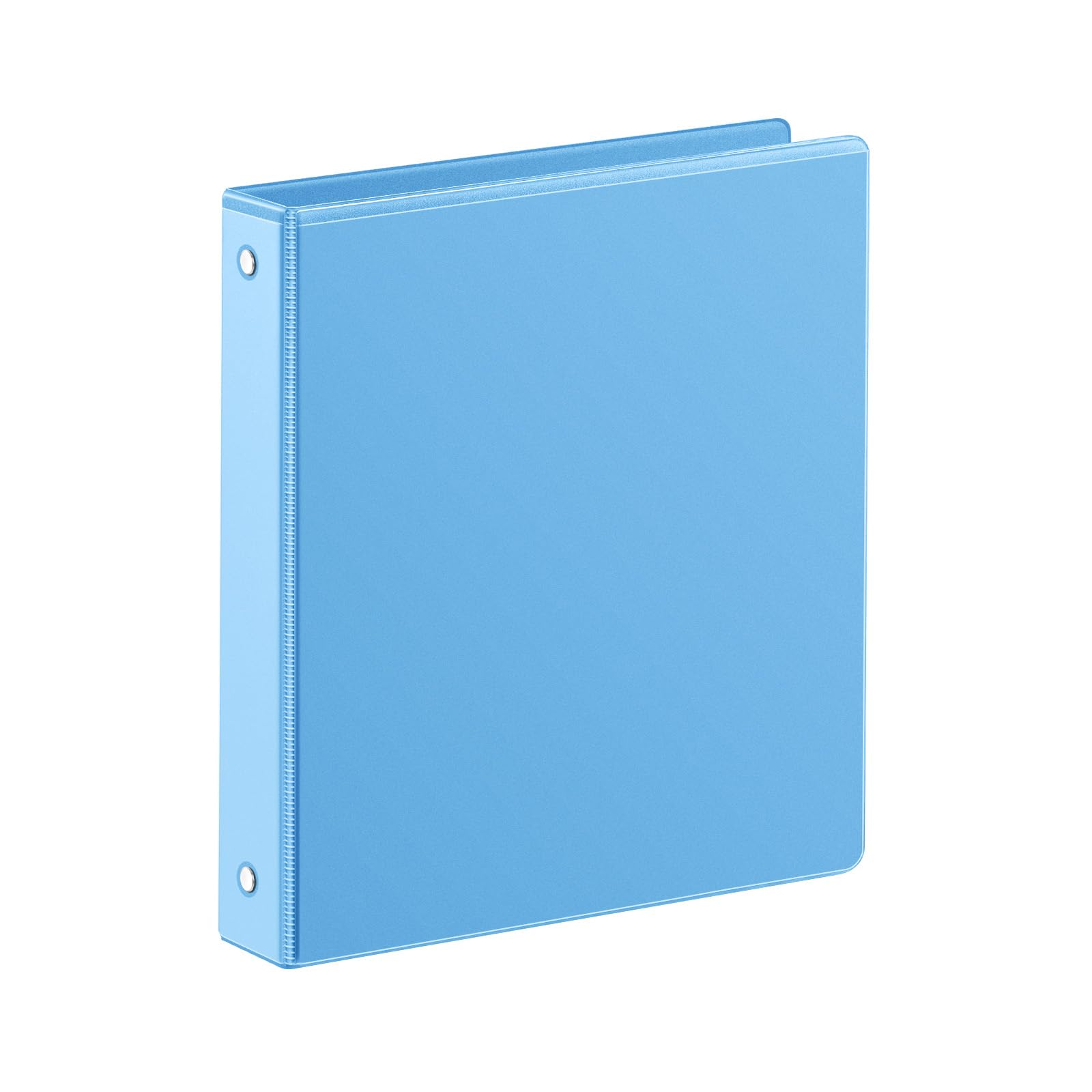 SUIN 1 Inch 3 Ring Binder, Clear 1'' View Presentation Binders with 2 Pockets, Fits 8.5 x 11 Letter Size, Durable Polypropylene, Non-Stick &amp; PVC-Free for School, Office &amp; Home (Aqua Blue)