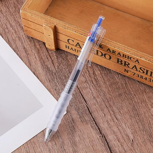 Bolígrafos de gel retractables, punta fina 0.5mm, pack 10 miniatura 2