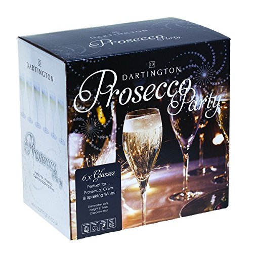Verres à prosecco personnalisés Dartington lot de 6 verres pour des apéritifs chics entre amis