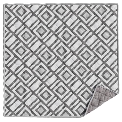 CozyCub Baby Play Mat for Floor 50x50, Soft Foldable Playpen Mat for Floor, Thick Foam Padded Non-Slip Waterproof Washable Baby Crawling Mat for Toddlers Infants (Modern)