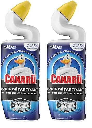 Canard WC - Gel 100% Détartrant - Nettoie Mieux Que La Javel - Action Visible, Change de Couleur - 1 Gel