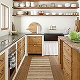 Rugs USA Sycamore Striped Jute Area Rug, 2'6' x 6', Natural