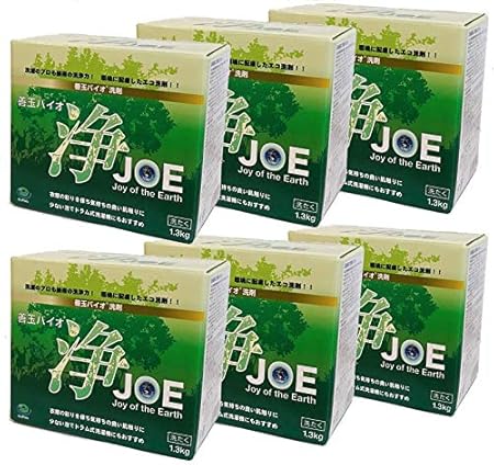 Amazon エコプラッツ 善玉バイオ浄 Joe 無香料のエコ洗剤 粉末 1 3kg 6箱セット 善玉バイオ 粉末洗剤