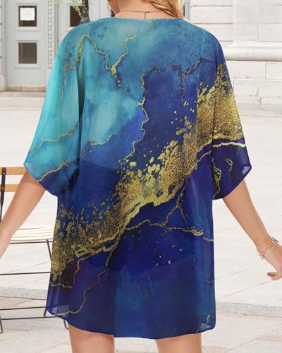 Image of Swimsuit Coverups for Women Sarong Beach Bikini Wrap Sheer Short Skirt Chiffon Scarf for Swimwear
