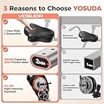 YOSUDA Folding Exercise Bike - Foldable Stationary Bike for Home Gym Workout - Image 3