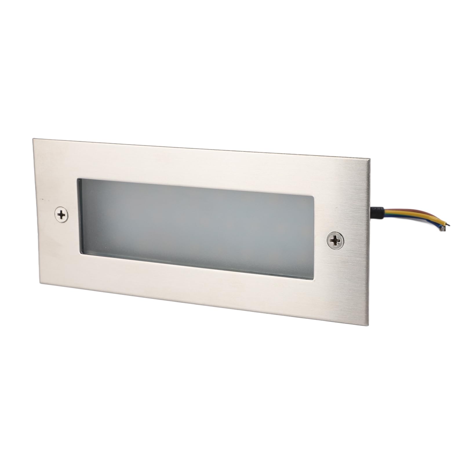 Luz de paso LED Luz de pared de escalera integrada de aleación de aluminio impermeable para interiores y exteriores Iluminación brillante blanca cálida de 3000 K para escaleras,
