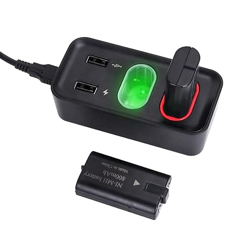 New World Rechargeable Battery pack For Xbox one and Xbox Series Controller Battery Charging Dock with Light For Xbox One S / X and Xbox Series S/X Wireless Controller 800 MAH