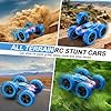 QUNREDA Remote Control Car, RC Cars Toys for Kids Ages 6-12, 4WD Stunt Car with LED Lights & 360° Flips, 2.4GHz, Upgraded USB-C Modular Batteries, 8-10 Year Old Boys Birthday Gift 1-Blue #4