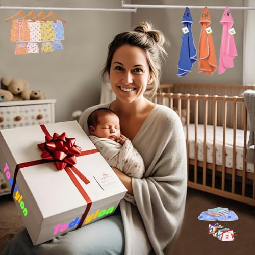 Image of Toddylon Flat Bed 56 in 1 New Born Baby Products All | Gift Packs | Maternity Kit | Baby Clothes | Baby Bedding | Essentials Items | Baby Shower | Infants Combo (Multicolor, 0-6 Months)