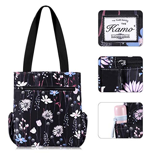KAMO Floral Tote Bag - Waterproof Lightweight Handbags Travel Shoulder Bag for Hiking Yoga Gym Swimming Travel Beach4