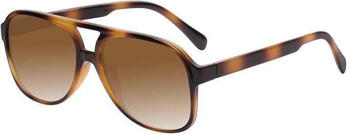 YDAOWKN Retro Aviator Sunglasses for Women Mens Large Frame Classic Vintage 70s Sun Glasses Aviators
