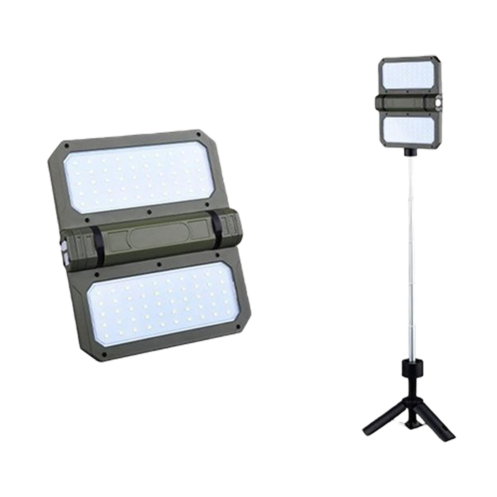 Lampada solare da campeggio con batteria da 5000 mAh e supporto regolabile per esterni