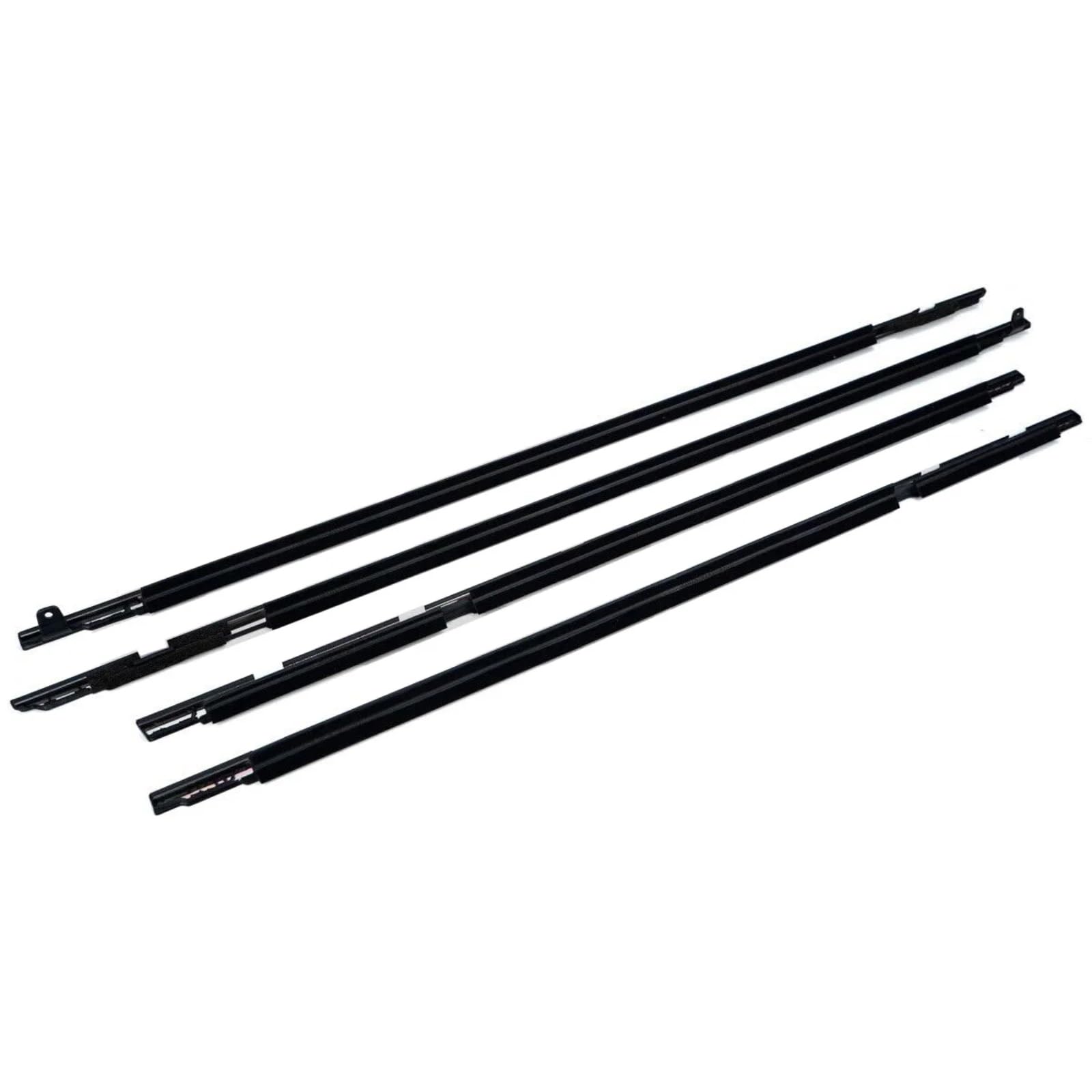 Automotive Window Seals Compatible with Lexus for LX450 1996-1998 4pcs Car Outer Door Seal Belt Weatherstrip Window Moulding Seal 7572060021 7572060021(Black)