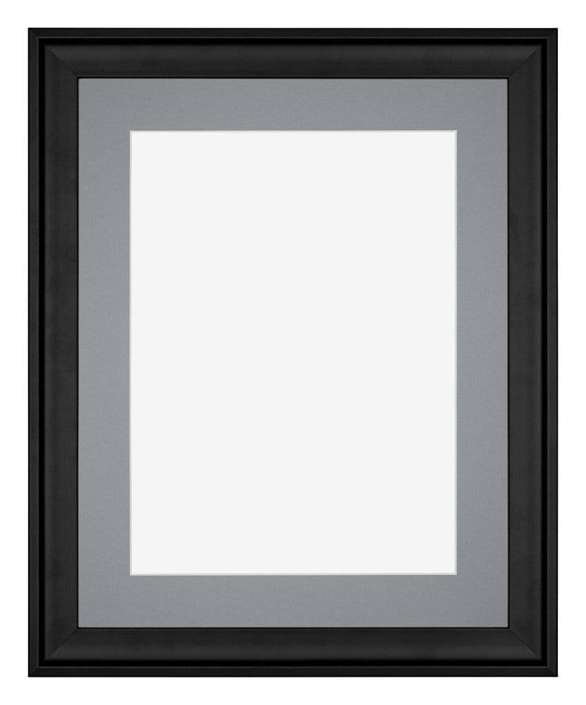 yd. Passepartout 35x45 cm für Fotogröße 25x35 - Grau - Museumkarton - Außenmaße 35x45 cm - Innengröße 25x35 cm