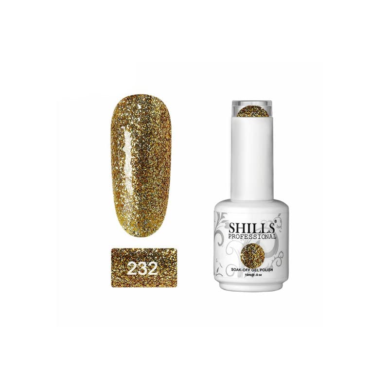 Image of Shills Professional Uv /Led Soak Off Gel Polish (Gel Nail Polish) Glossy Finish Nail Polish Color Shade 232, 15 Ml