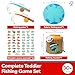 TOP BRIGHT Montessori Toddler Fishing Game - Kids Wooden Magnetic Fishing Toys Gifts for 3 Years Old Girls Boys, Fine Motor Skills for Toddler