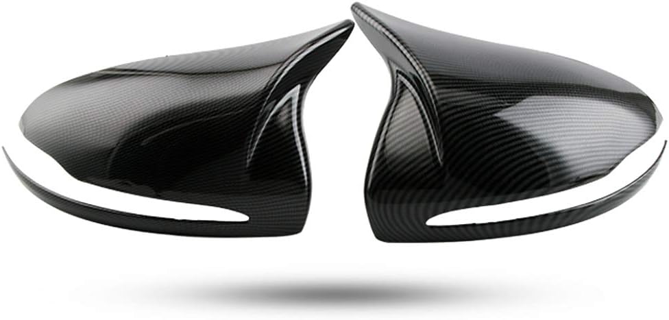 New Protective M3-Style Mirror Cover Stickers 2PCS Compatible with Mercedes Benz C-Class Sedan W205 2015-2020 C180 C200 C220 C250 C300 C350 (Black)