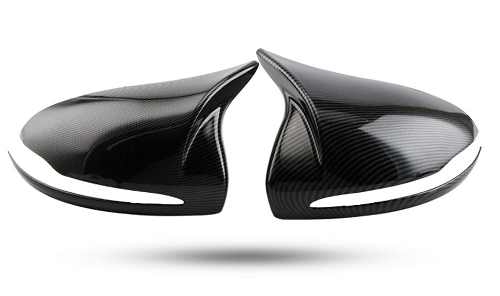 New Protective M3-Style Mirror Cover Stickers 2PCS Compatible with Mercedes Benz C-Class Sedan W205 2015-2020 C180 C200 C220 C250 C300 C350 (Carbon Look)